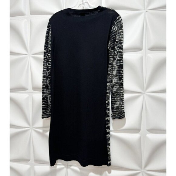 Missoni Sz L Black Sweater Shift Midi Dress - Picture 3 of 9